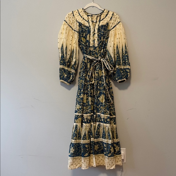 Ulla Johnson Kemala Belted Cotton Voile Dress - Picture 4 of 5